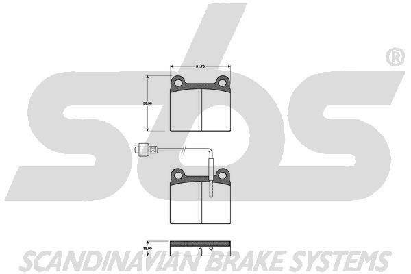 SBS 1501221807 Brake Pad Set, disc brake 1501221807: Buy near me in Poland at 2407.PL - Good price!