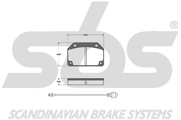 SBS 1501221809 Brake Pad Set, disc brake 1501221809: Buy near me in Poland at 2407.PL - Good price!