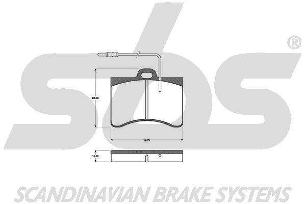 SBS 1501221905 Brake Pad Set, disc brake 1501221905: Buy near me in Poland at 2407.PL - Good price!