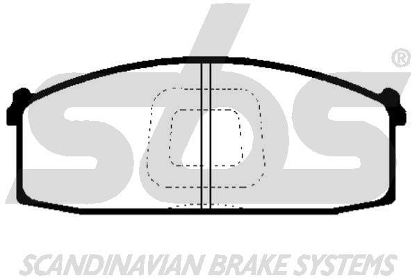 SBS 1501222203 Brake Pad Set, disc brake 1501222203: Buy near me in Poland at 2407.PL - Good price!