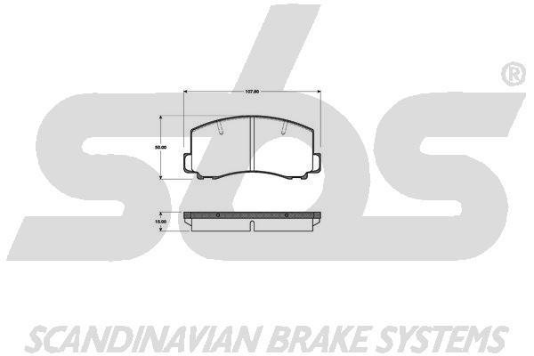 SBS 1501223011 Brake Pad Set, disc brake 1501223011: Buy near me in Poland at 2407.PL - Good price!
