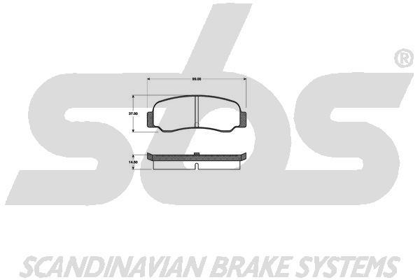 SBS 1501223013 Scheibenbremsbeläge, Set 1501223013: Kaufen Sie zu einem guten Preis in Polen bei 2407.PL!