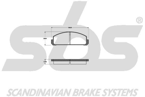 SBS 1501223203 Brake Pad Set, disc brake 1501223203: Buy near me in Poland at 2407.PL - Good price!