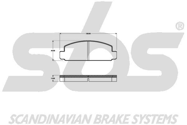 SBS 1501223226 Brake Pad Set, disc brake 1501223226: Buy near me in Poland at 2407.PL - Good price!