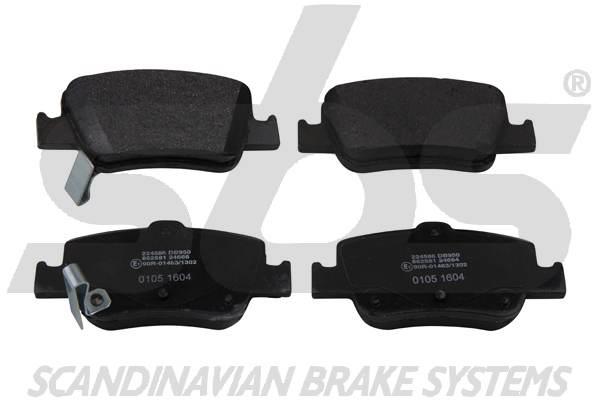 SBS 1501224586 Brake Pad Set, disc brake 1501224586: Buy near me in Poland at 2407.PL - Good price!