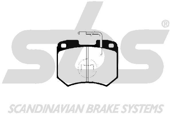SBS 1501224710 Brake Pad Set, disc brake 1501224710: Buy near me in Poland at 2407.PL - Good price!