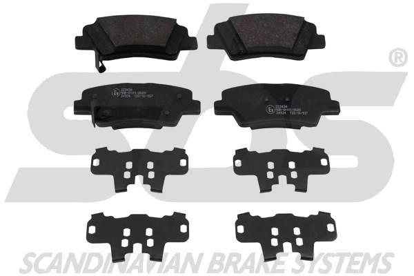 SBS 1501223434 Brake Pad Set, disc brake 1501223434: Buy near me in Poland at 2407.PL - Good price!