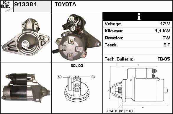 EDR 913384 Starter 913384: Buy near me at 2407.PL in Poland at an Affordable price!