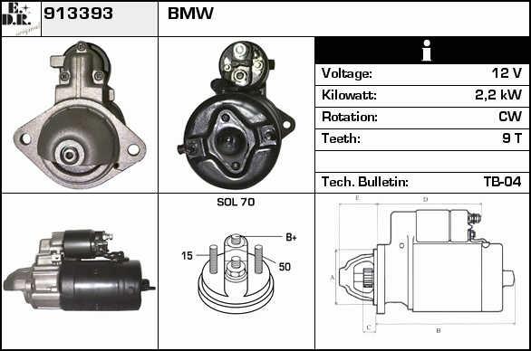 EDR 913393 Starter 913393: Buy near me in Poland at 2407.PL - Good price!