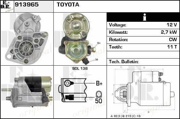 EDR 913965 Starter 913965: Buy near me in Poland at 2407.PL - Good price!