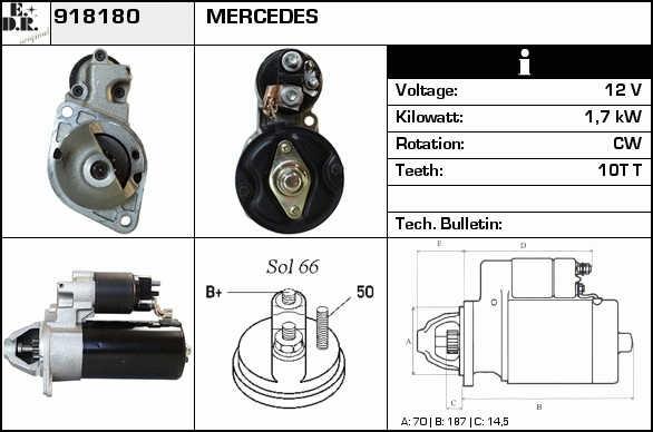 EDR 918180 Starter 918180: Buy near me at 2407.PL in Poland at an Affordable price!