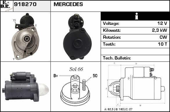 EDR 918270 Starter 918270: Buy near me at 2407.PL in Poland at an Affordable price!