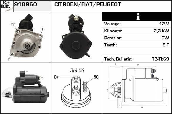 EDR 918960 Anlasser 918960: Kaufen Sie zu einem guten Preis in Polen bei 2407.PL!