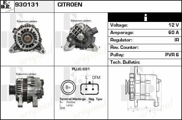 EDR 930131 Alternator 930131: Dobra cena w Polsce na 2407.PL - Kup Teraz!