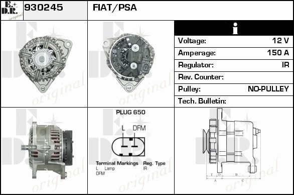 EDR 930245 Генератор 930245: Отличная цена - Купить в Польше на 2407.PL!