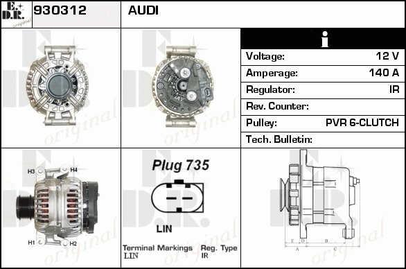 EDR 930312 Generator 930312: Kaufen Sie zu einem guten Preis in Polen bei 2407.PL!