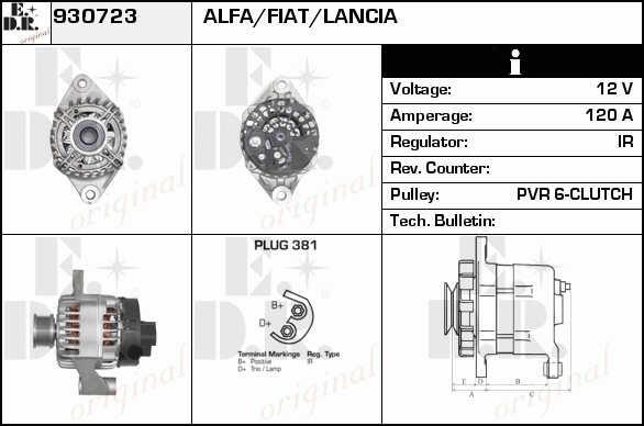 EDR 930723 Alternator 930723: Dobra cena w Polsce na 2407.PL - Kup Teraz!