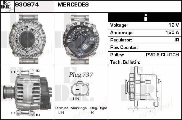 EDR 930974 Generator 930974: Kaufen Sie zu einem guten Preis in Polen bei 2407.PL!