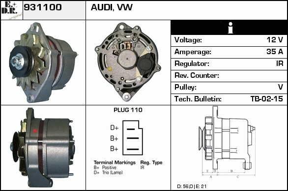 EDR 931100 Generator 931100: Kaufen Sie zu einem guten Preis in Polen bei 2407.PL!