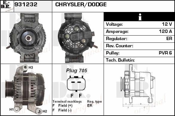 EDR 931232 Generator 931232: Kaufen Sie zu einem guten Preis in Polen bei 2407.PL!