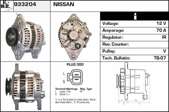 EDR 933204 Alternator 933204: Buy near me at 2407.PL in Poland at an Affordable price!