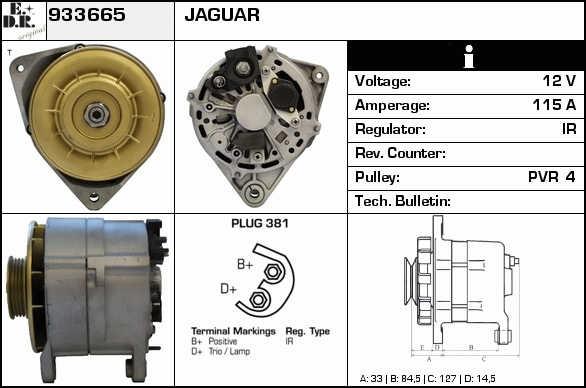 EDR 933665 Alternator 933665: Buy near me at 2407.PL in Poland at an Affordable price!
