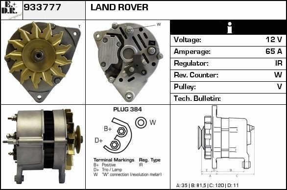 EDR 933777 Alternator 933777: Buy near me at 2407.PL in Poland at an Affordable price!