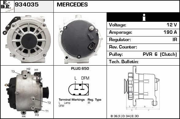 EDR 934035 Alternator 934035: Dobra cena w Polsce na 2407.PL - Kup Teraz!