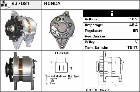 EDR 937021 Alternator 937021: Dobra cena w Polsce na 2407.PL - Kup Teraz!