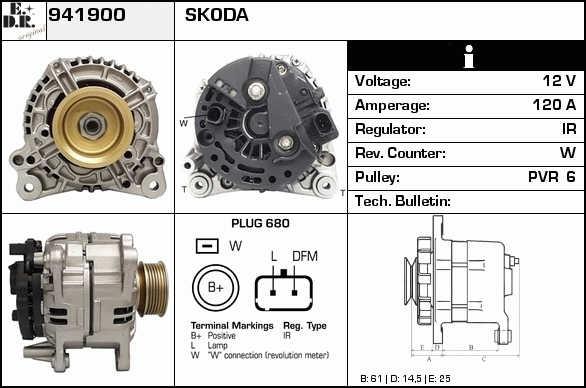 EDR 941900 Generator 941900: Kaufen Sie zu einem guten Preis in Polen bei 2407.PL!