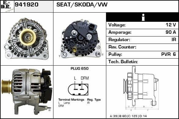 EDR 941920 Generator 941920: Kaufen Sie zu einem guten Preis in Polen bei 2407.PL!