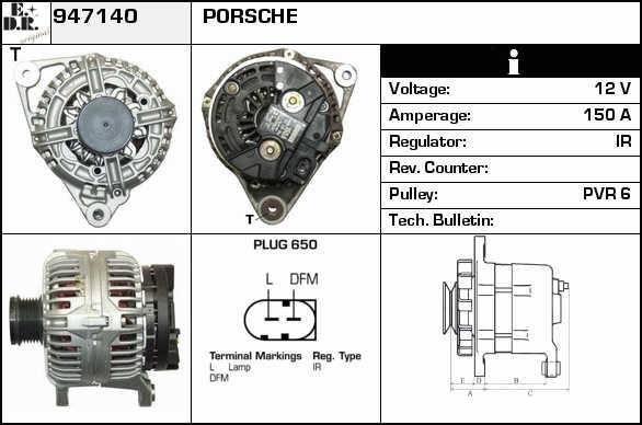 EDR 947140 Alternator 947140: Dobra cena w Polsce na 2407.PL - Kup Teraz!