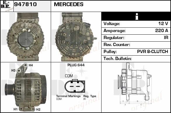 EDR 947810 Alternator 947810: Dobra cena w Polsce na 2407.PL - Kup Teraz!