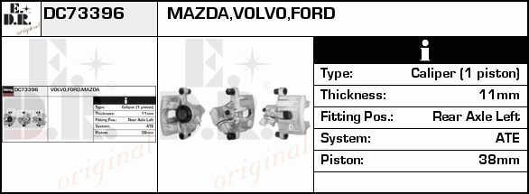 EDR DC73396 Zacisk hamulcowy DC73396: Dobra cena w Polsce na 2407.PL - Kup Teraz!