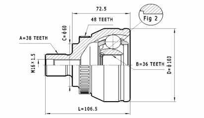 Statim C.323 CV joint C323: Buy near me in Poland at 2407.PL - Good price!