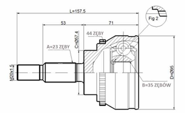 Statim C.351 Wellengelenk C351: Kaufen Sie zu einem guten Preis in Polen bei 2407.PL!