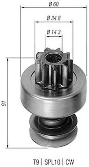 Magneti marelli 940113020204 Freewheel gear, starter 940113020204: Buy near me at 2407.PL in Poland at an Affordable price!