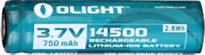 Olight 14500 Акумуляторна батарея 14500 3,7V 750mAh 14500: Приваблива ціна - Купити у Польщі на 2407.PL!