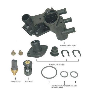 Ossca 04545 Thermostat housing 04545: Buy near me in Poland at 2407.PL - Good price!
