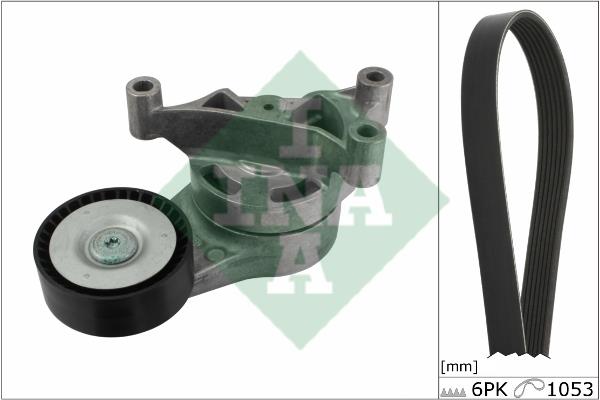 INA 529 0052 10 Drive belt kit 529005210: Buy near me at 2407.PL in Poland at an Affordable price!