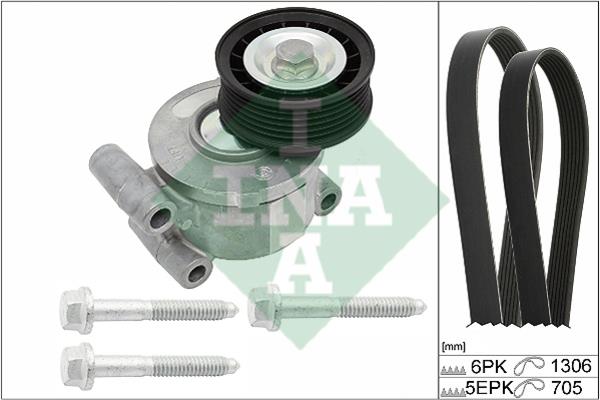 INA 529 0192 10 Drive belt kit 529019210: Buy near me at 2407.PL in Poland at an Affordable price!