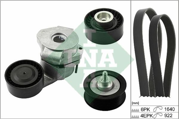 INA 529 0322 10 Drive belt kit 529032210: Buy near me in Poland at 2407.PL - Good price!