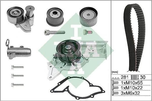 INA 530 0480 30 TIMING BELT KIT WITH WATER PUMP 530048030: Buy near me in Poland at 2407.PL - Good price!