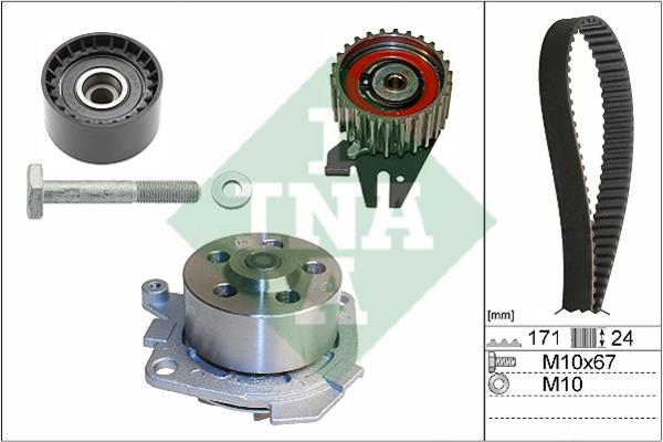 INA 530 0606 30 TIMING BELT KIT WITH WATER PUMP 530060630: Buy near me in Poland at 2407.PL - Good price!