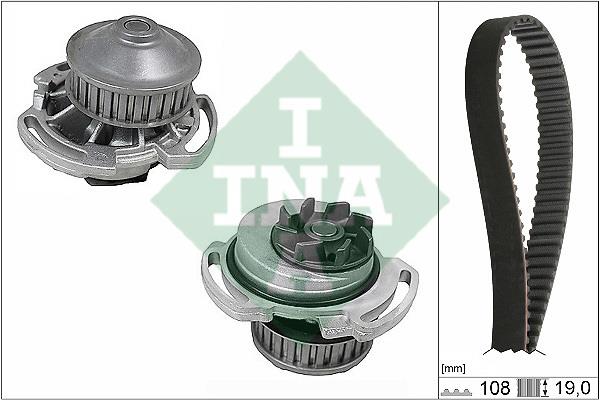 INA 530 0717 30 TIMING BELT KIT WITH WATER PUMP 530071730: Buy near me in Poland at 2407.PL - Good price!