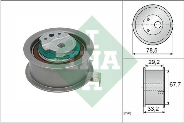 INA 531 0927 10 Tensioner pulley, timing belt 531092710: Buy near me in Poland at 2407.PL - Good price!