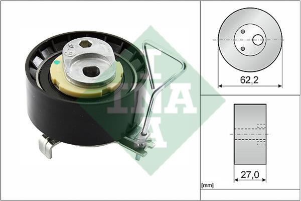 INA 531 0928 10 Tensioner pulley, timing belt 531092810: Buy near me in Poland at 2407.PL - Good price!