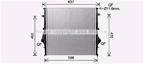 AVA AL2146 Radiator, engine cooling AL2146: Buy near me at 2407.PL in Poland at an Affordable price!