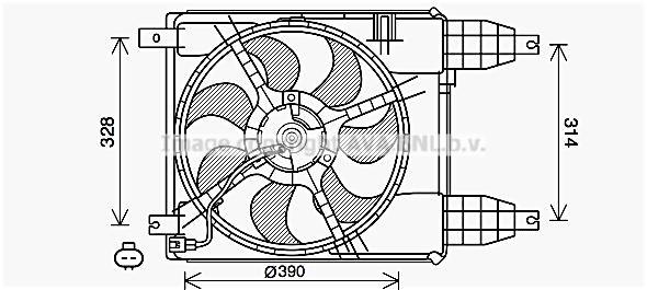 AVA CT7504 Fan, radiator CT7504: Buy near me at 2407.PL in Poland at an Affordable price!