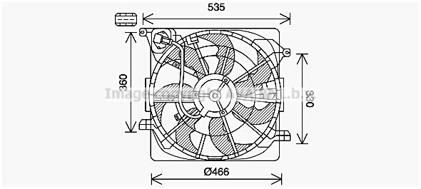AVA HY7574 Fan, radiator HY7574: Buy near me in Poland at 2407.PL - Good price!